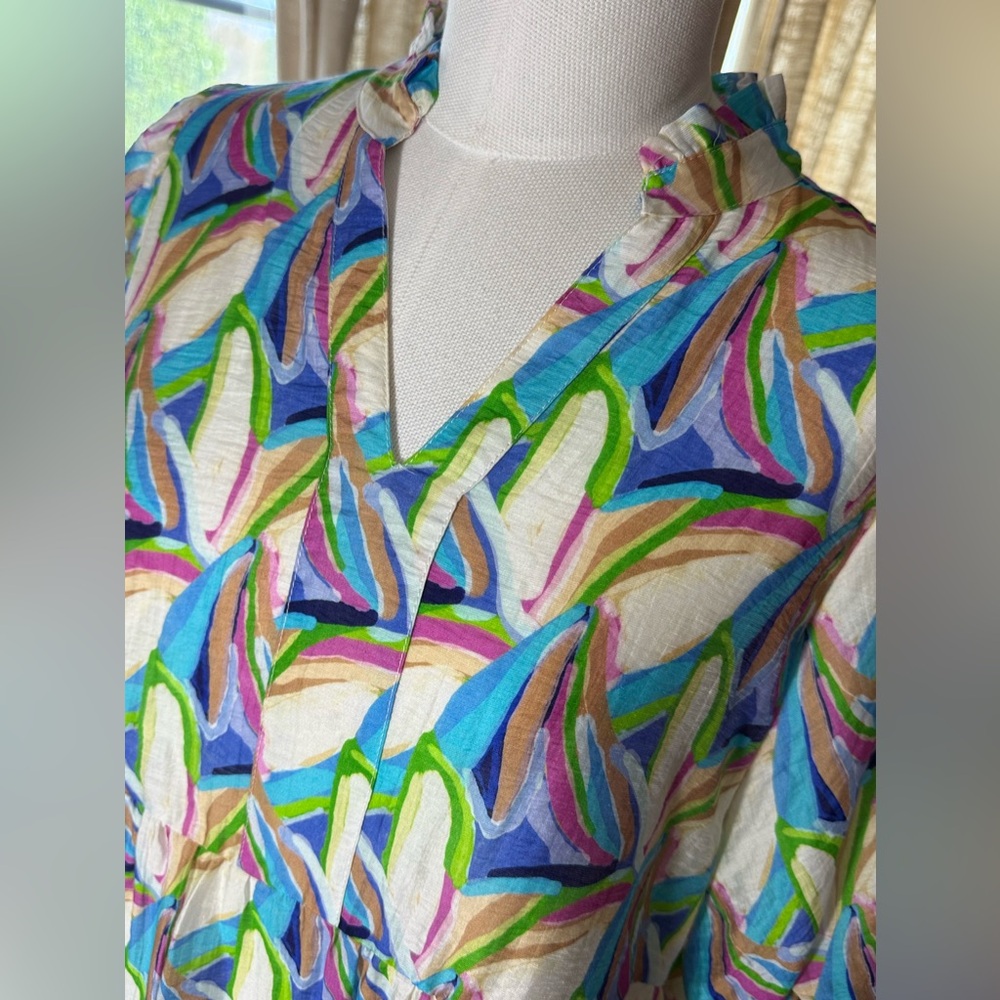 THML Puff sleeve tiered dress - Picture 2 of 7